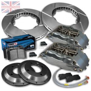 Alfa Romeo 155/156 3.0 Gtv V6 18" 19" Front Brake Kit – 4 Pot Calipers [Pro Race 7] 350MM X 32MM Brake Discs [Rotors]